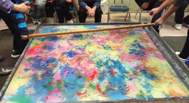 Turkish Marbeling Art Project - Forum School - Private Special Education School, Waldwick NJ