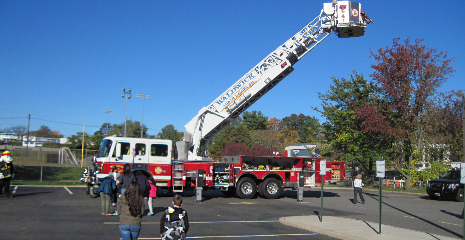 local fire engine at The Forum School Community Helpers Day