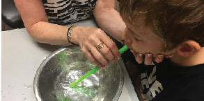 Forum student using related therapy to help ith language development - special education school in Wykoff NJ