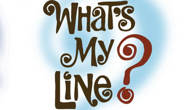 Vintage Whats My Line TV Game Show Title