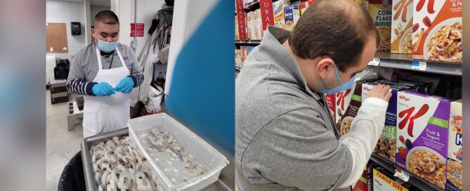 Forum School students working in the community