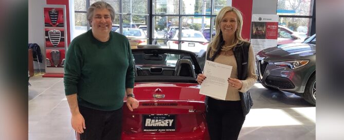 Ramsey Auto donation towards Learning Lunch