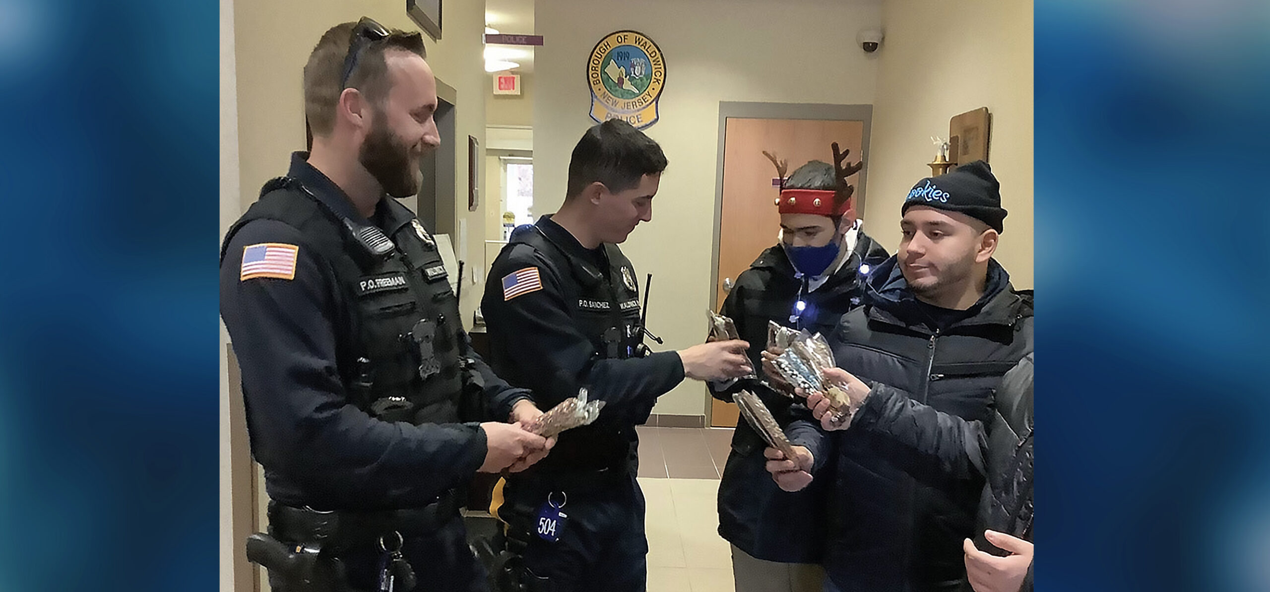 Students in our ELITE program made and delivered delicious chocolate covered pretzels to the Waldwick Police Department.