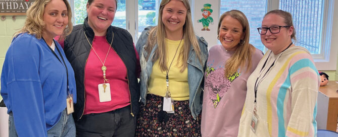 A few of the teachers who began their careers in special education as teaching assistants at The Forum School.