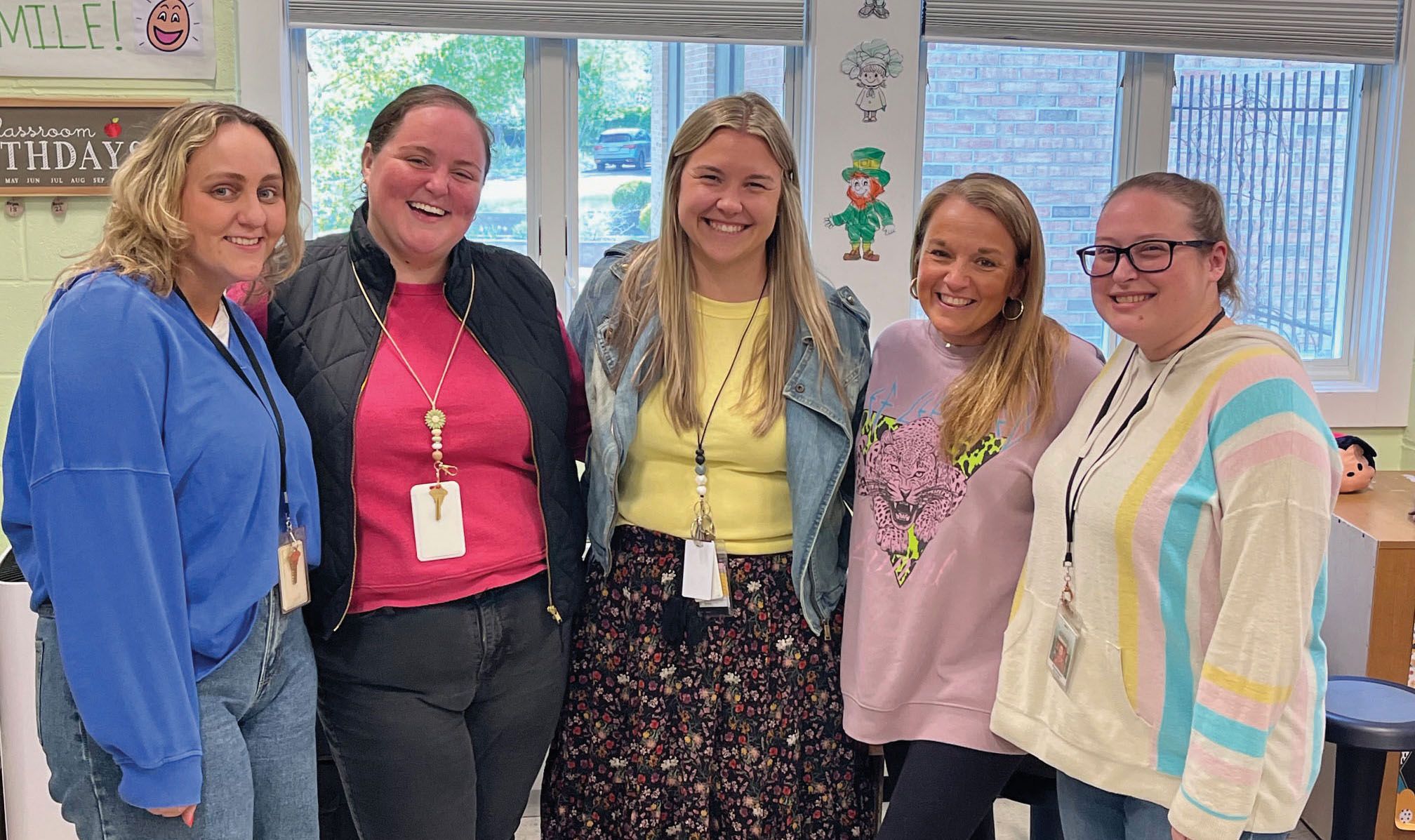 A few of the teachers who began their careers in special education as teaching assistants at The Forum School. 