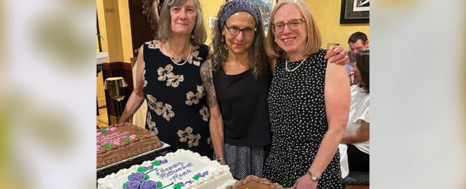 Congratulations on the occasion of their retirment to Lenore Hambor, Rena Rubin, Fran Reinitz, and Doreen Morris (not pictured).